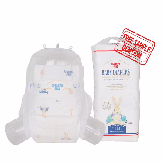 Cuidado del bebé de los pañales del bebé del OEM del pañal disponible de los pañales de los pañales absorbentes estupendos del bebé de la muestra gratuita